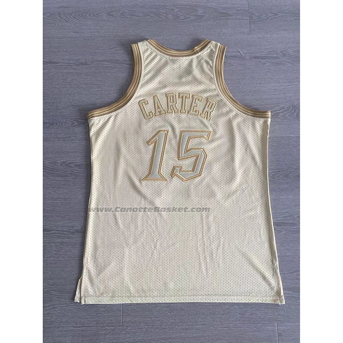 Maglia Toronto Raptors Vince Carter #15 Mitchell & Ness 1998-99 Or